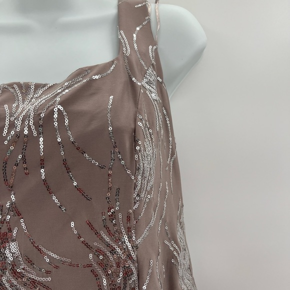 Alex Evenings Sequined A-Line Midi Dress Size 8P - Picture 4 of 8